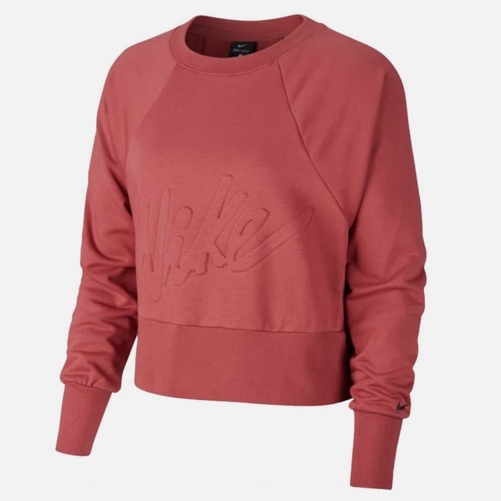 Nike Dri-FIT Get Fit Women Training Crew Sweatshirt Cedar CV7248-252 Small